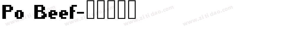 Po Beef字体转换